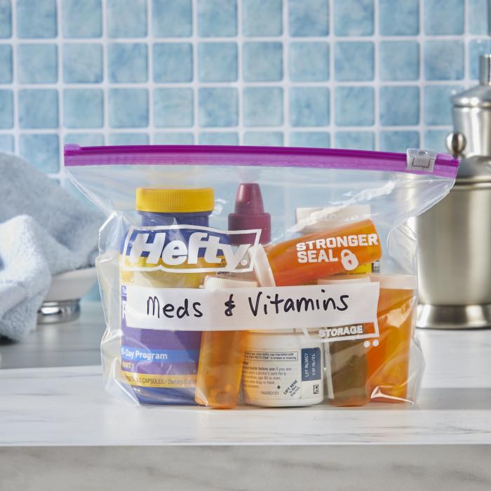 Quart & Gallon Plastic Storage Bags Hefty